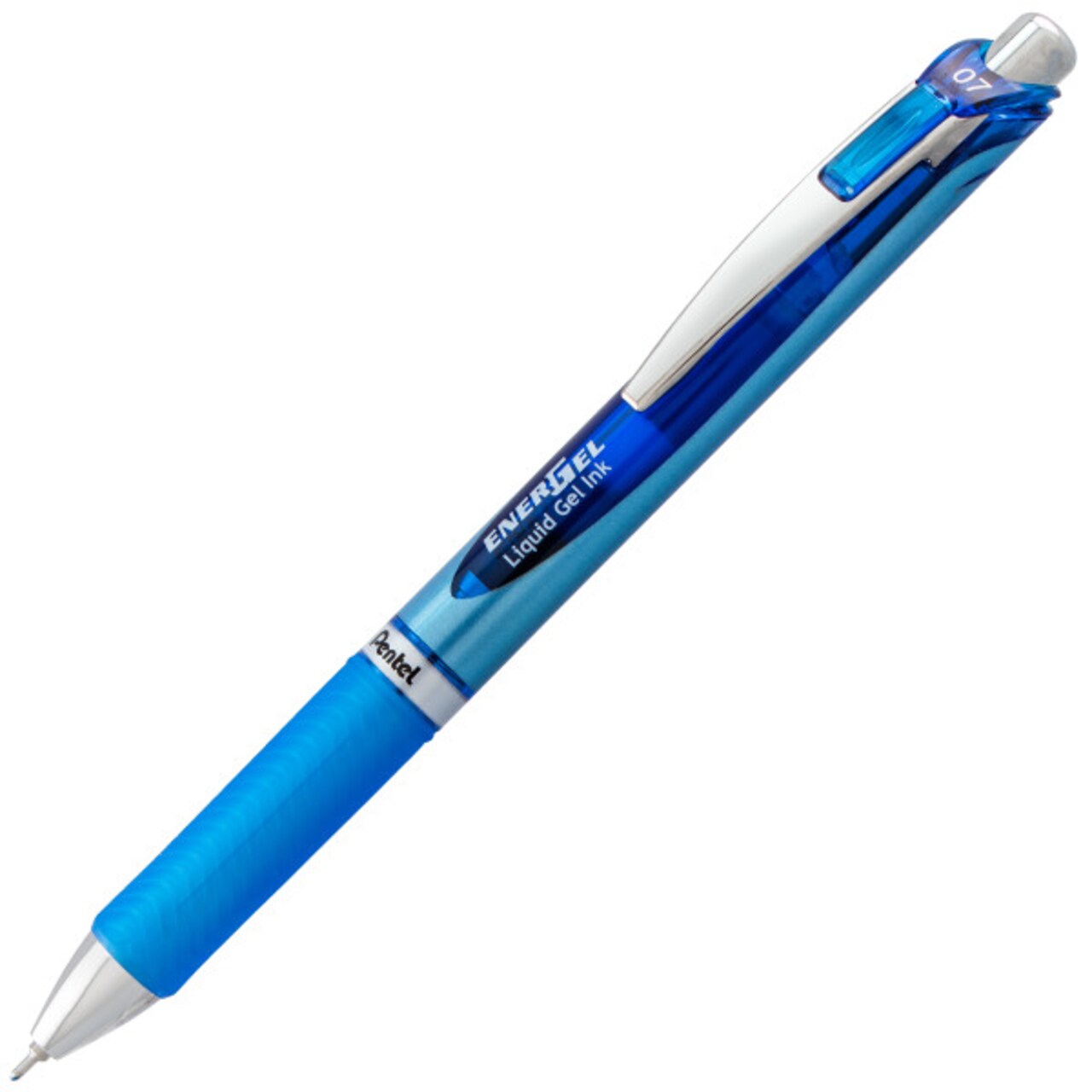 EnerGel RTX Retractable Liquid Gel Pen, (0.7mm) Needle Tip, Medium Line, Blue Ink